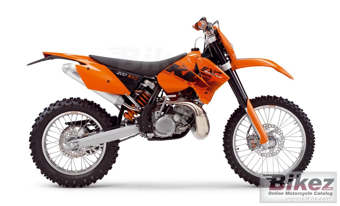 Big KTM 200 exc picture and wallpaper from Bikez.com